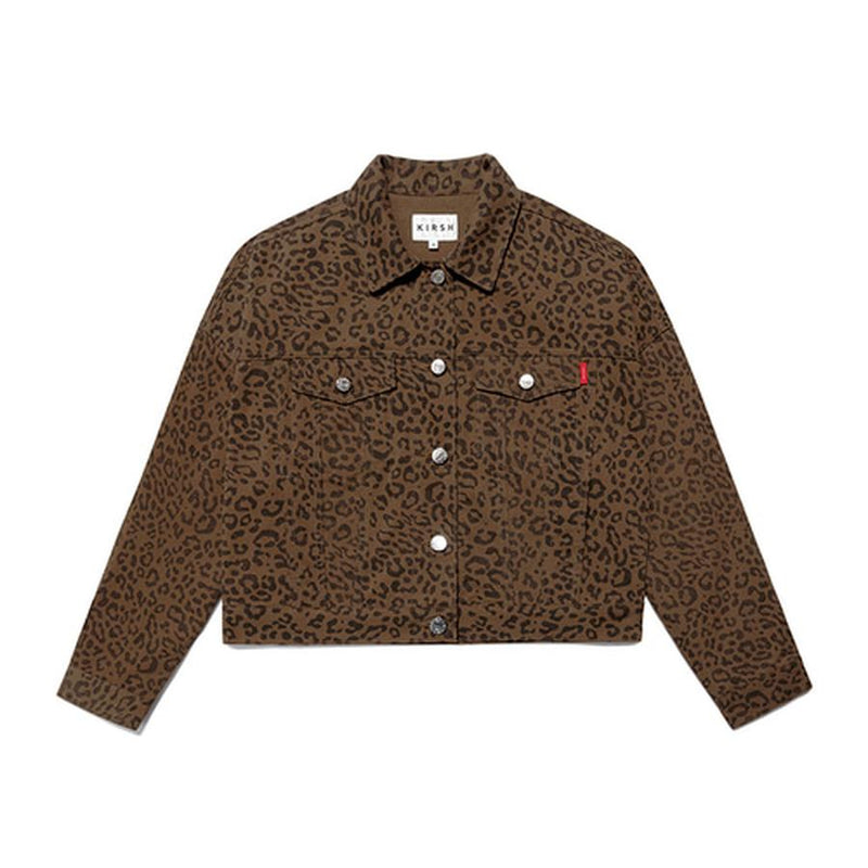 Kirsh - Denim Trucker Jacket - Leopard