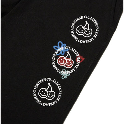 Kirsh - Doodle Cherry - A Set Of Circle Logo Hoodie + Jogger Pants