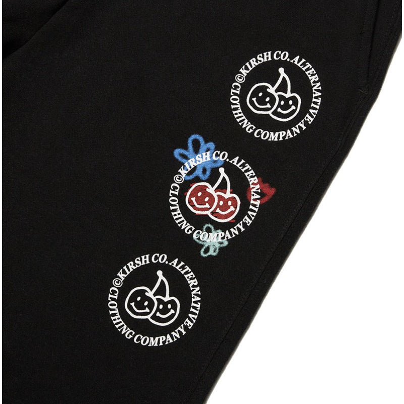 Kirsh - Doodle Cherry Circle Logo Jogger Pants