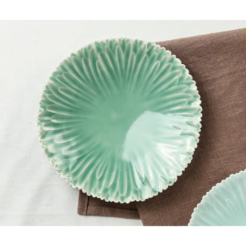 Chaora - Celadon Chrysanthemum Plate - Chaora - Tableware - Harumio