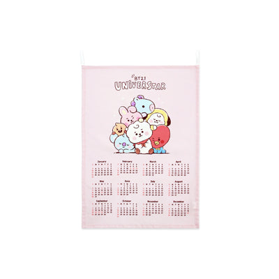 NARA HOME DECO X BT21- Sketch Fabric Calendar