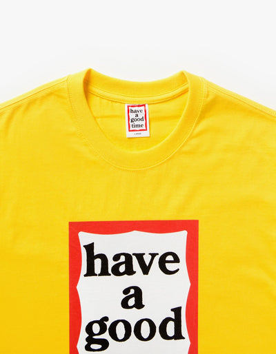 have a good time - Frame Short Sleeve T-shirt - Lemon