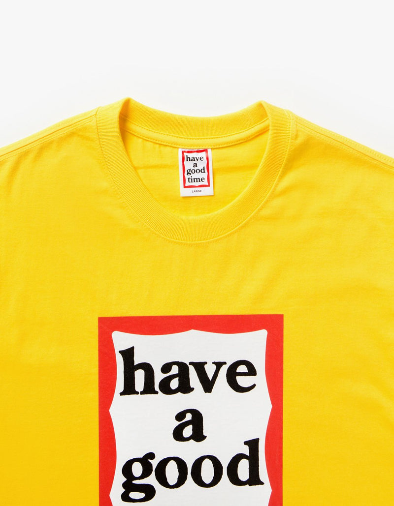 have a good time - Frame Short Sleeve T-shirt - Lemon