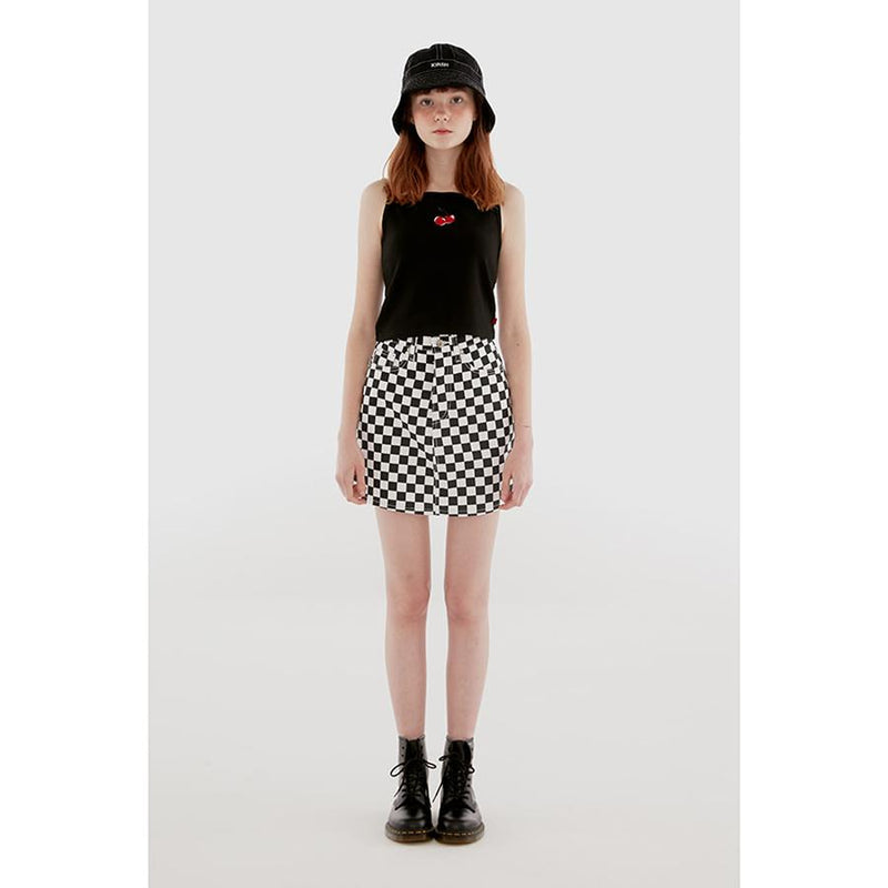 Kirsh - Cherry Print Tank Top - Black
