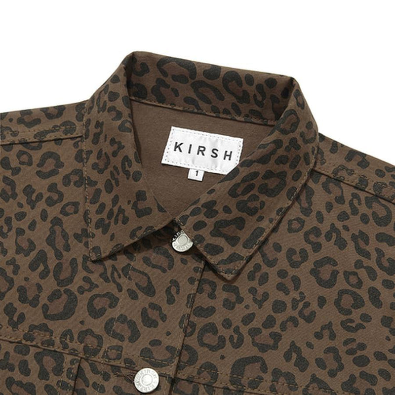 Kirsh - Denim Trucker Jacket - Leopard