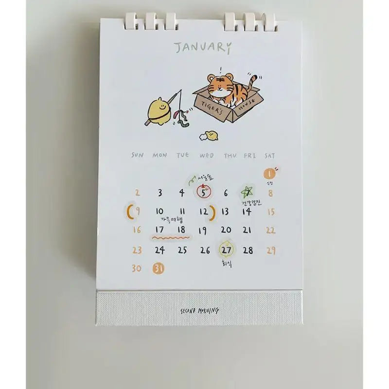 Second Morning - 2022 Triangular Desk Calendar - Second Morning - Desk Calendar - Harumio