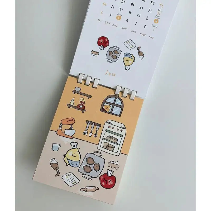 Second Morning - 2022 Triangular Desk Calendar - Second Morning - Desk Calendar - Harumio