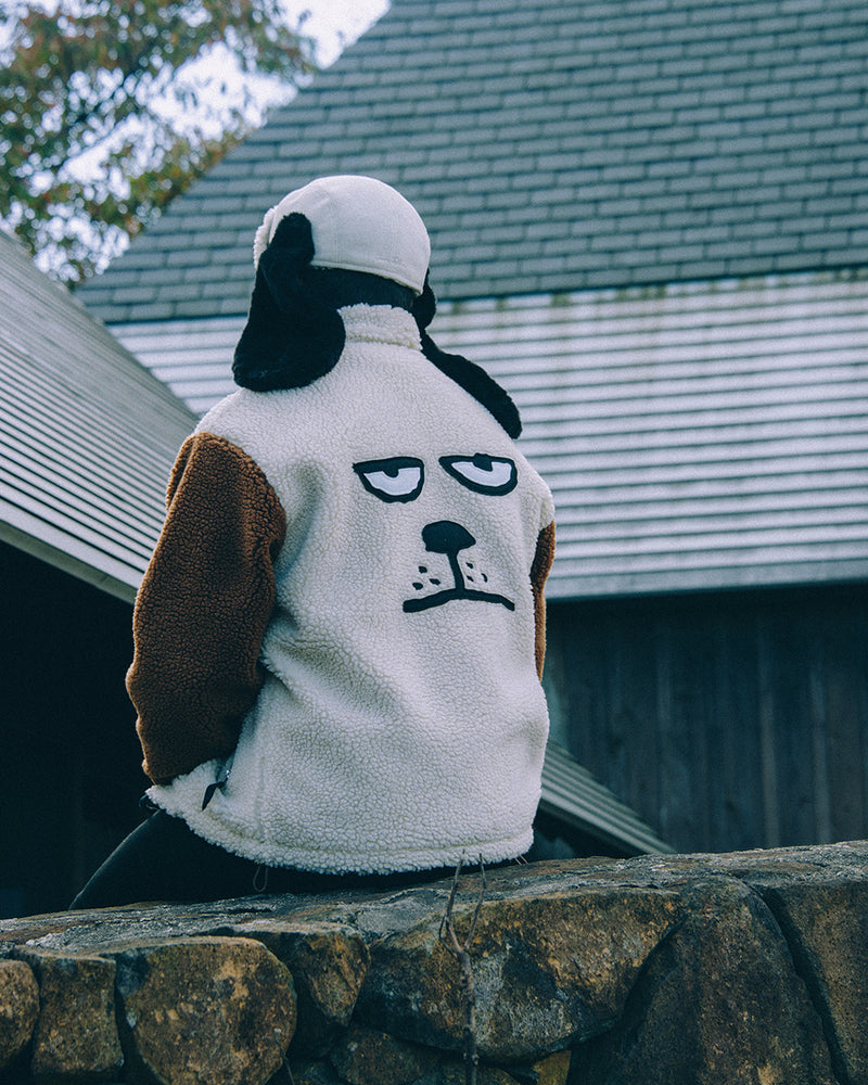 NouNou - Dog Face Boa Jacket