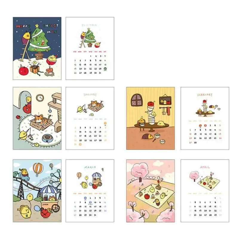 Second Morning - 2022 Triangular Desk Calendar - Second Morning - Desk Calendar - Harumio