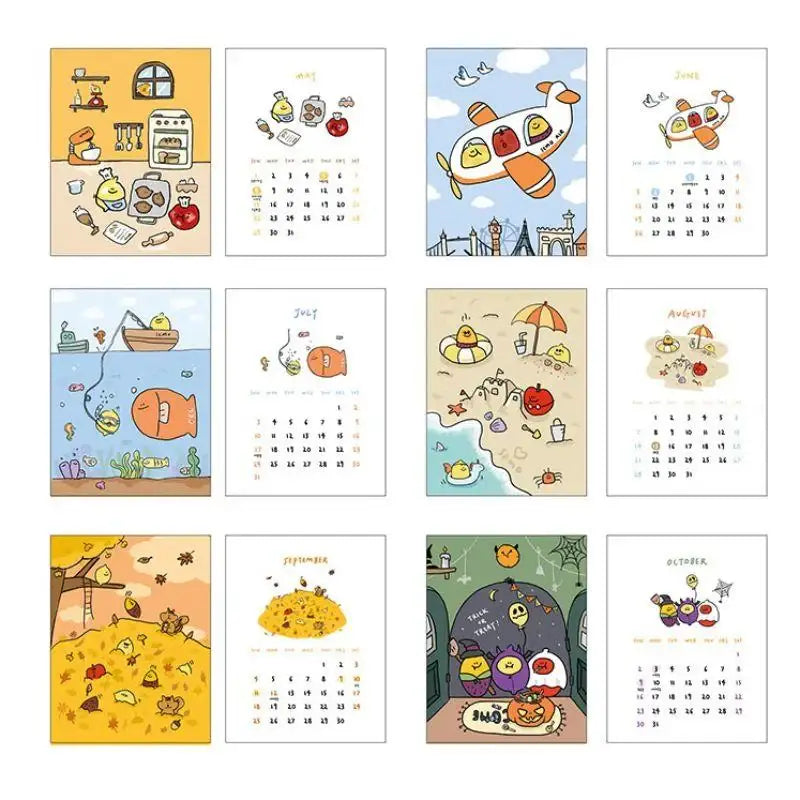 Second Morning - 2022 Triangular Desk Calendar - Second Morning - Desk Calendar - Harumio