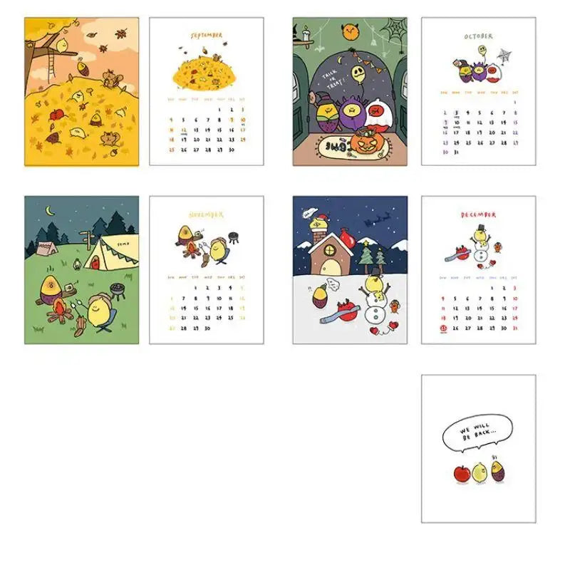 Second Morning - 2022 Triangular Desk Calendar - Second Morning - Desk Calendar - Harumio