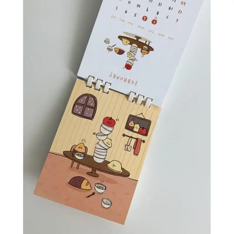 Second Morning - 2022 Triangular Desk Calendar - Second Morning - Desk Calendar - Harumio