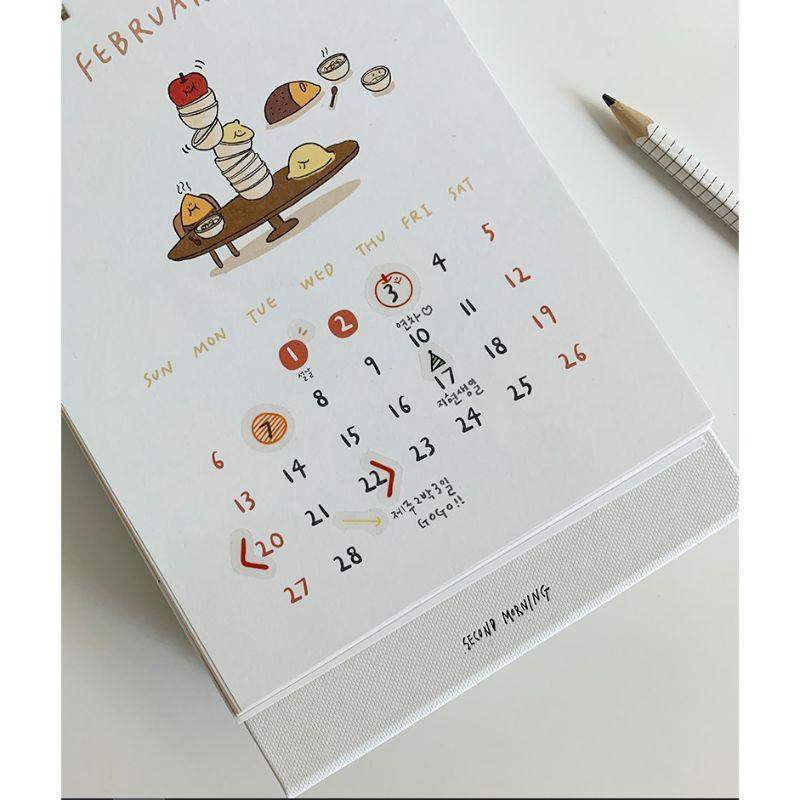 Second Morning - 2022 Triangular Desk Calendar - Second Morning - Desk Calendar - Harumio
