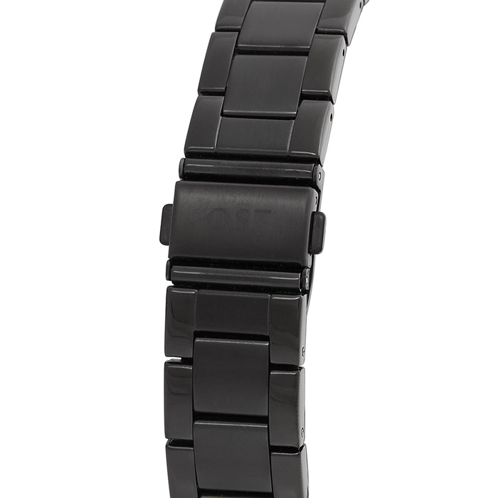 OST - All Black Gold Index Point Men's Metal Watch
