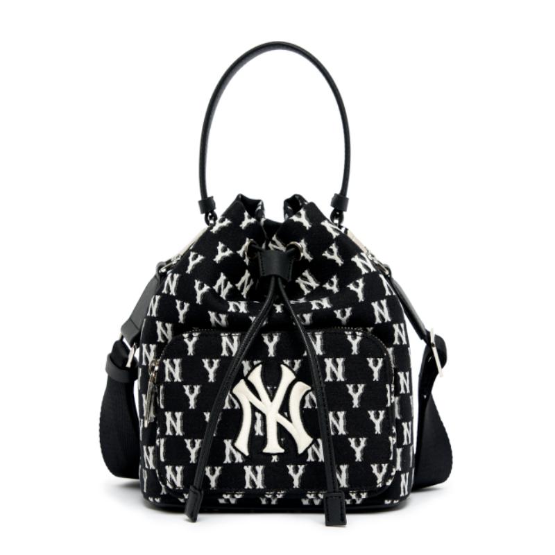 MLB Argyle Monogram New York Yankees Large Bucket Bag (Blue) – The