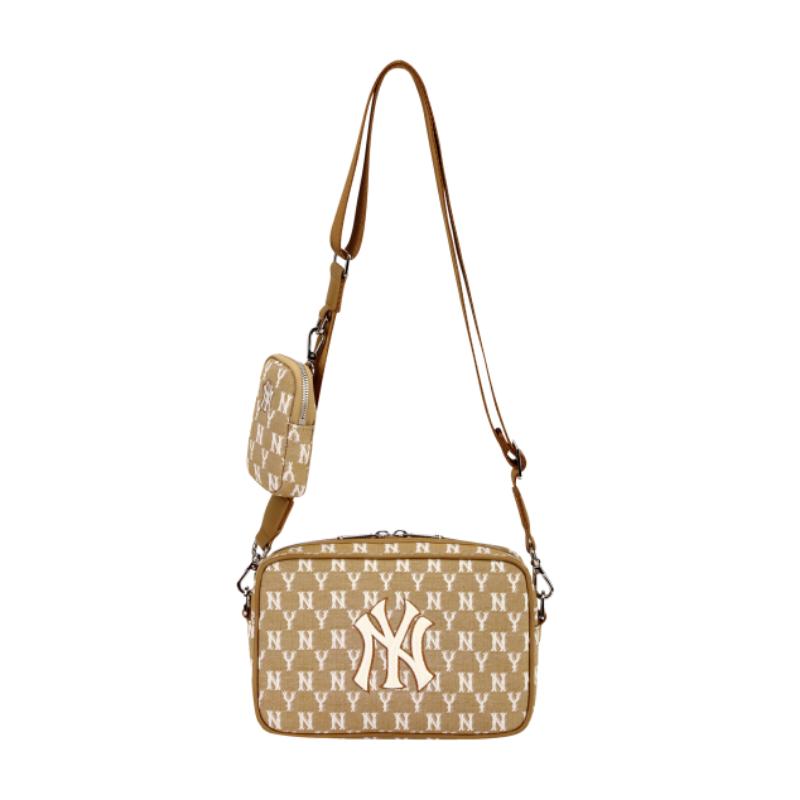 MLB Korea - New York Yankees Monogram Jacquard Crossbody Bag