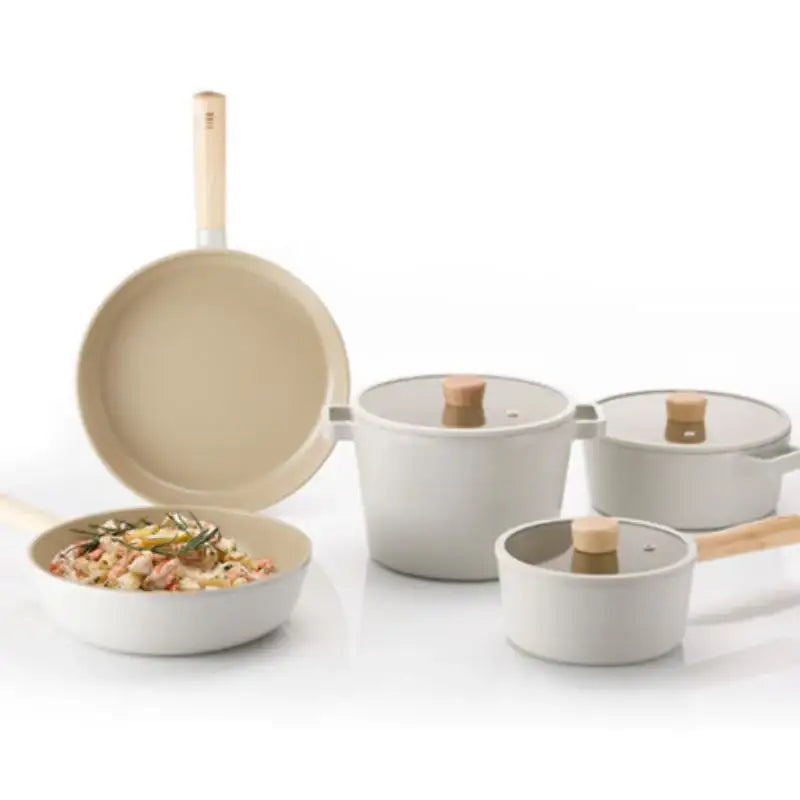 Neoflam - FIKA 5-Piece Induction Pots and Pan Set - Neoflam - Kitchenware - Harumio