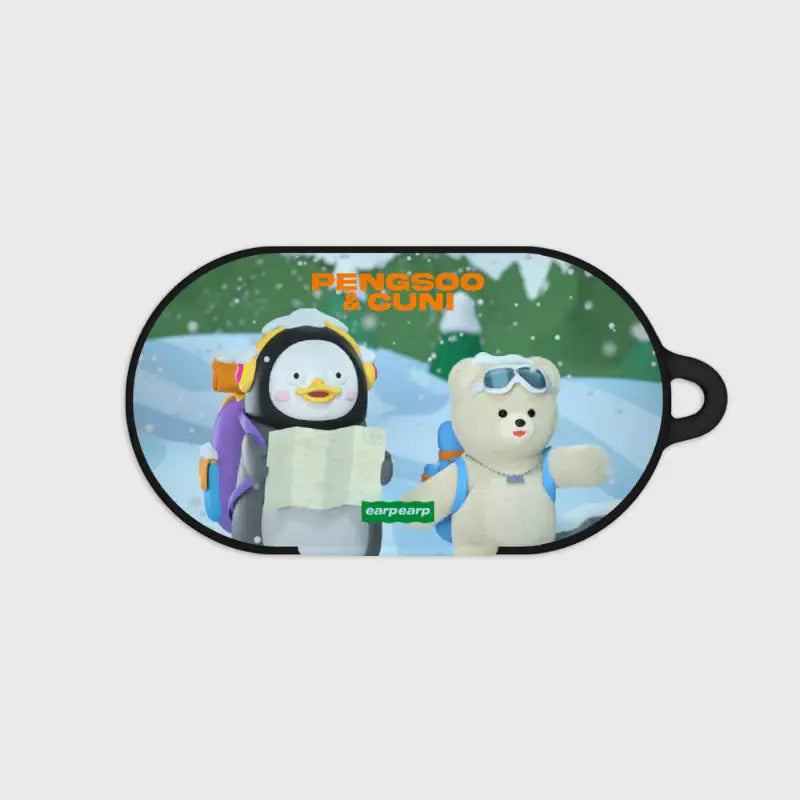 Earpearp x Pengsoo - Winter Travel Friends Buds & Buds Plus Hard Case (Blue) - Earpearp x Pengsoo - Buds Case - Harumio