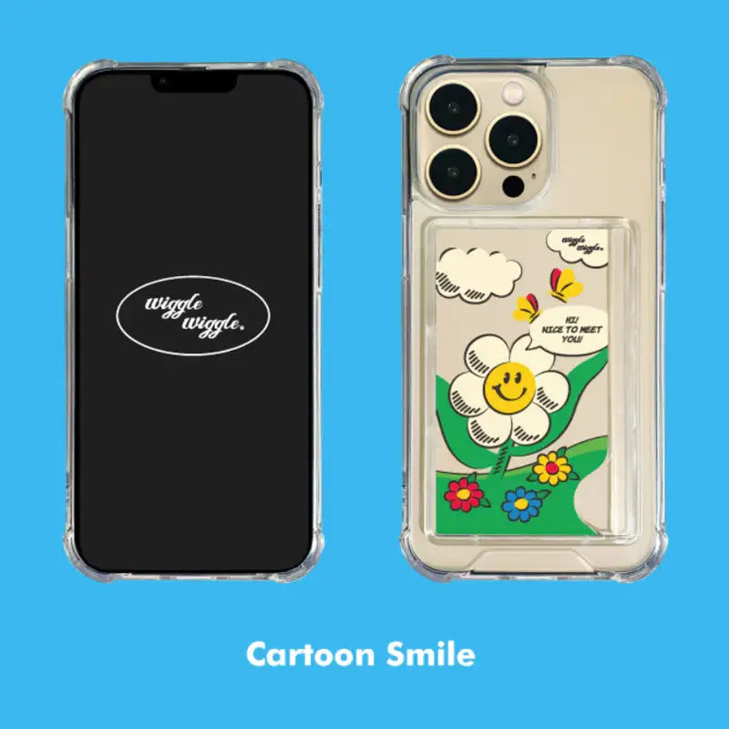 Wiggle Wiggle - Samsung Series Transparent Card Case - Wiggle Wiggle - Phone Case - Harumio