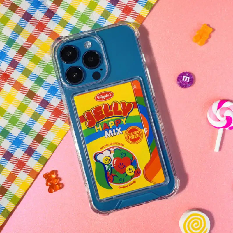 Wiggle Wiggle - iPhone Transparent Card Case - Wiggle Wiggle - iPhone case - Harumio