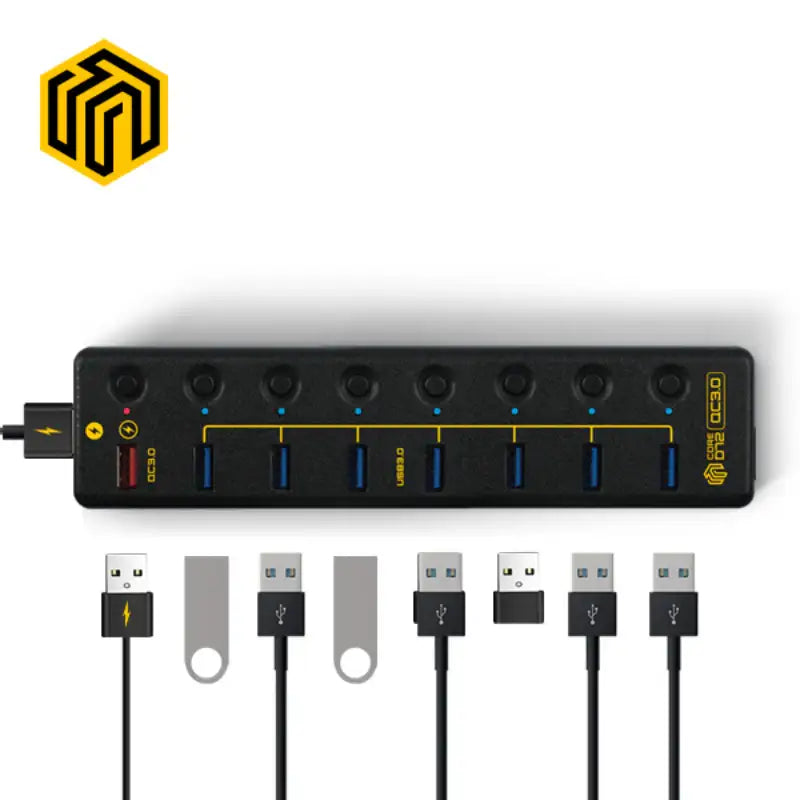 Thinkway - CORE D72 QC 3.0 Support 9-Port USB Charging Hub - Thinkway - Charging Hub - Harumio