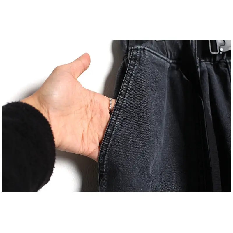 LABel M - Denim Belt Balloon Pants - LABel M - Pants - Harumio