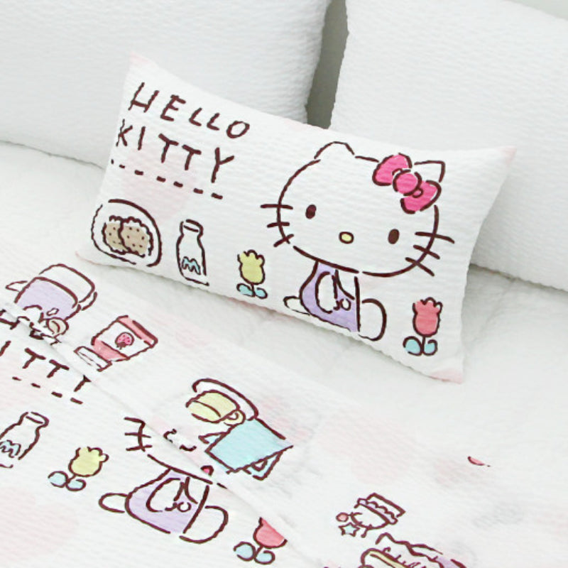 NARA HOME DECO X Hello Kitty - Happy Daily Ripple Summer Kids Pillow