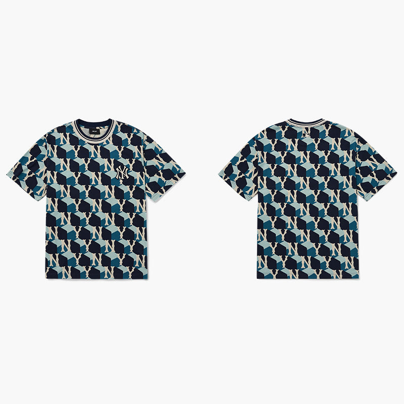 MLB Korea - Cube Monogram Overfit Short Sleeve T-Shirt