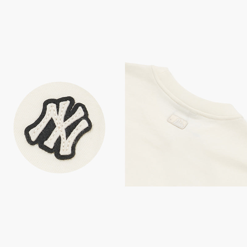 MLB Korea - Men's Basic Small Logo Long Sleeve T-Shirt