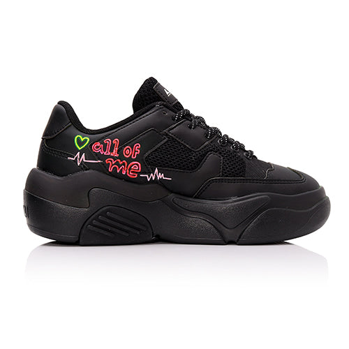 Lakai - Hati Graffiti Shoes - Black Neon