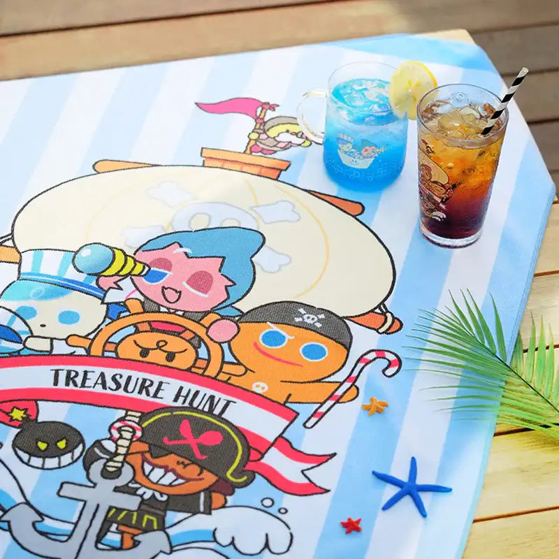 Cookie Run - Treasure Hunt Beach Towel - Cookie Run - Towel - Harumio