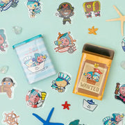 Cookie Run - Treasure Hunt Tin Case Sticker Pack - Cookie Run - Collectible - Harumio