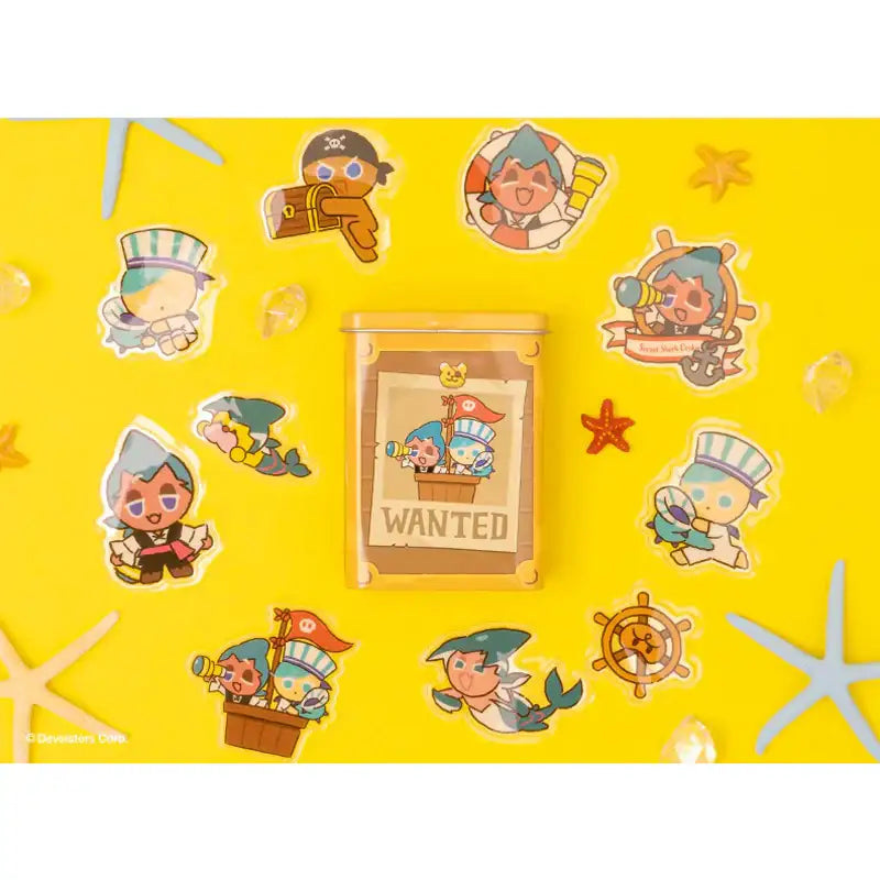 Cookie Run - Treasure Hunt Tin Case Sticker Pack - Cookie Run - Collectible - Harumio