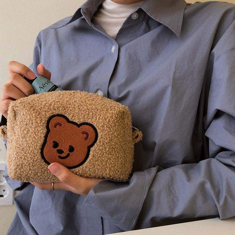 Pureureumdesign x 10x10 - Cupid Bear Fur Pouch - Pureureumdesign - Accesories - Harumio