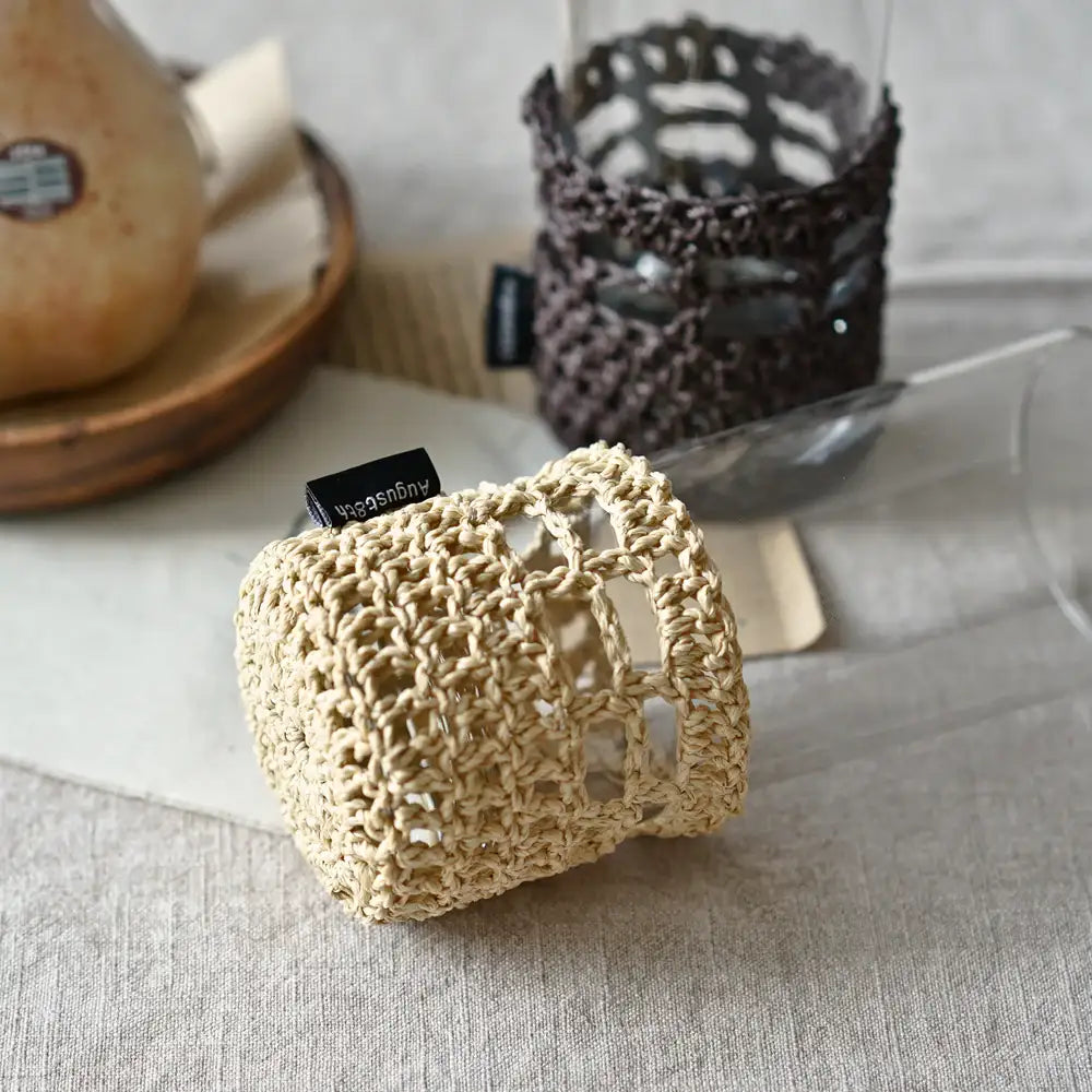 August8th - Glass Set with Handmade Knitted Holder - August8th - Accessories - Harumio
