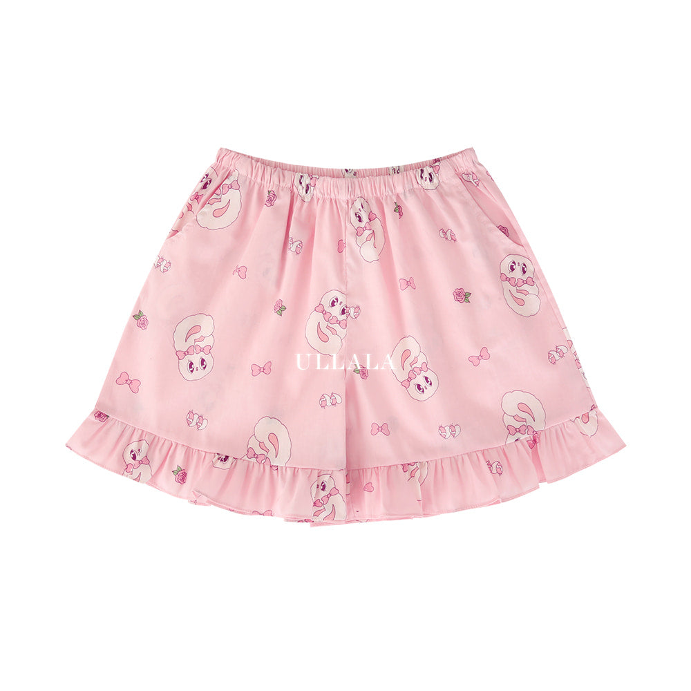 Esther Bunny x Ullala - Heart Bunny Pajama Shorts