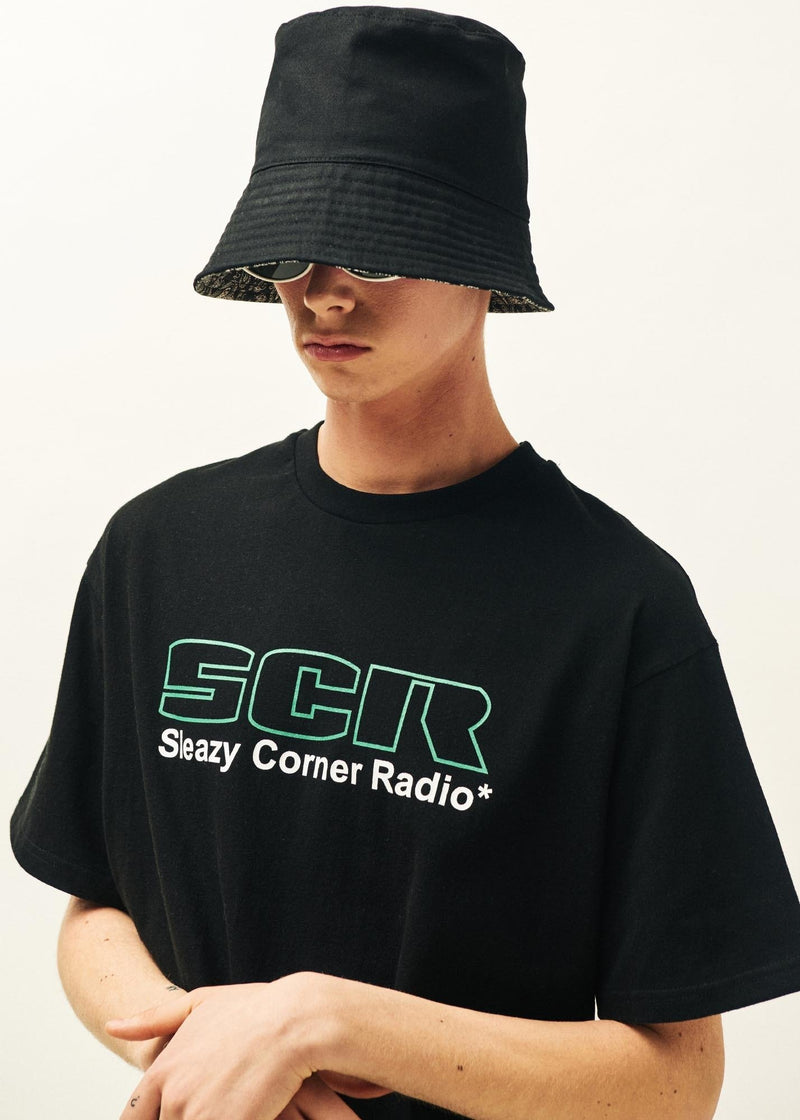 Sleazy Corner - SCR Logo T-shirt - Black