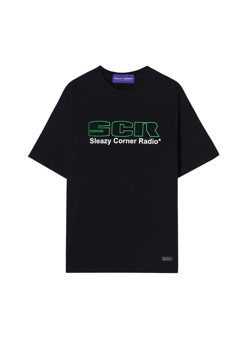 Sleazy Corner - SCR Logo T-shirt - Black