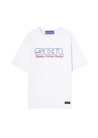 Sleazy Corner - SCR Logo T-shirt - White