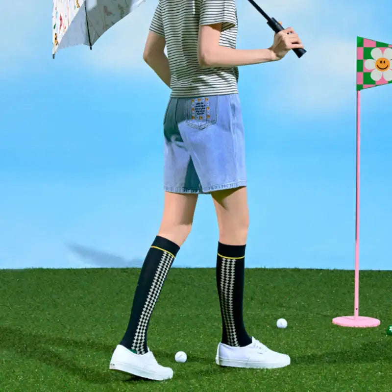 Wiggle Wiggle - Golf Knee Socks - Wiggle Wiggle - Socks - Harumio