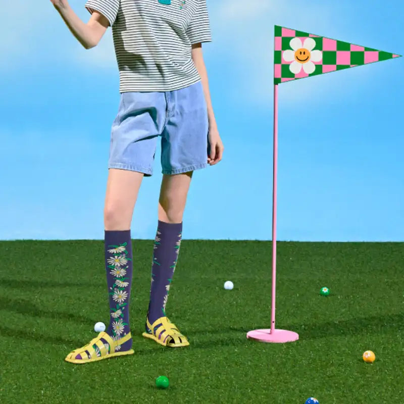 Wiggle Wiggle - Golf Knee Socks - Wiggle Wiggle - Socks - Harumio