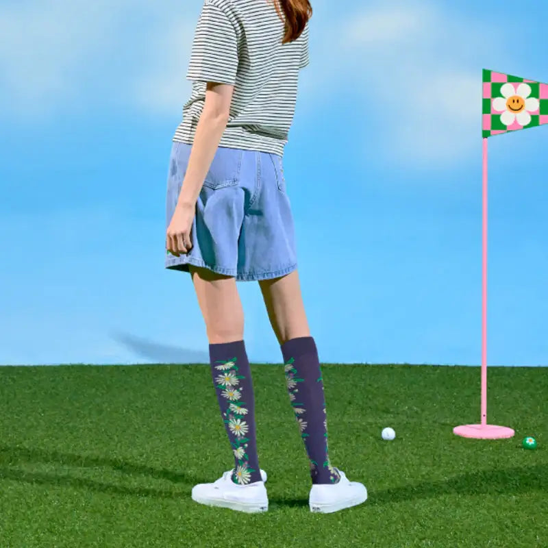 Wiggle Wiggle - Golf Knee Socks - Wiggle Wiggle - Socks - Harumio