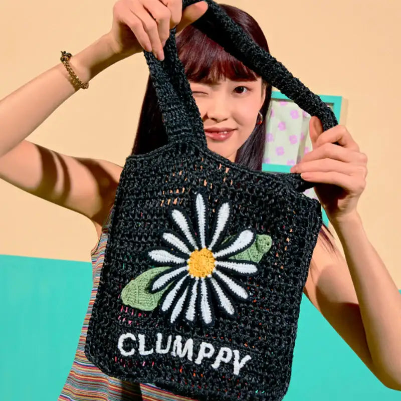 Wiggle Wiggle - Clumppy's Daisy Knit Shoulder Bag - Wiggle Wiggle - Accessories - Harumio