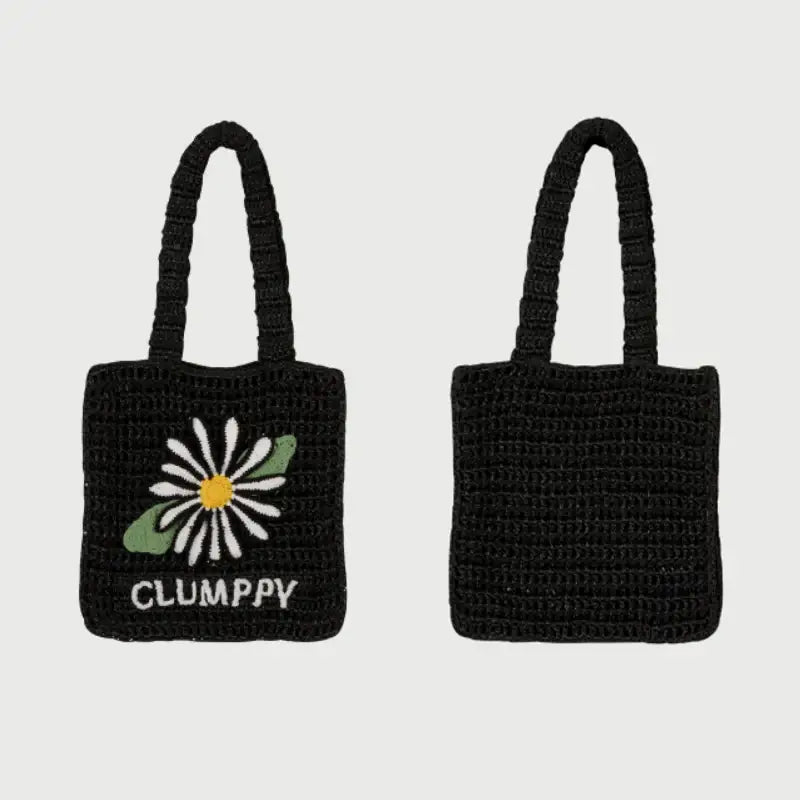 Wiggle Wiggle - Clumppy's Daisy Knit Shoulder Bag - Wiggle Wiggle - Accessories - Harumio