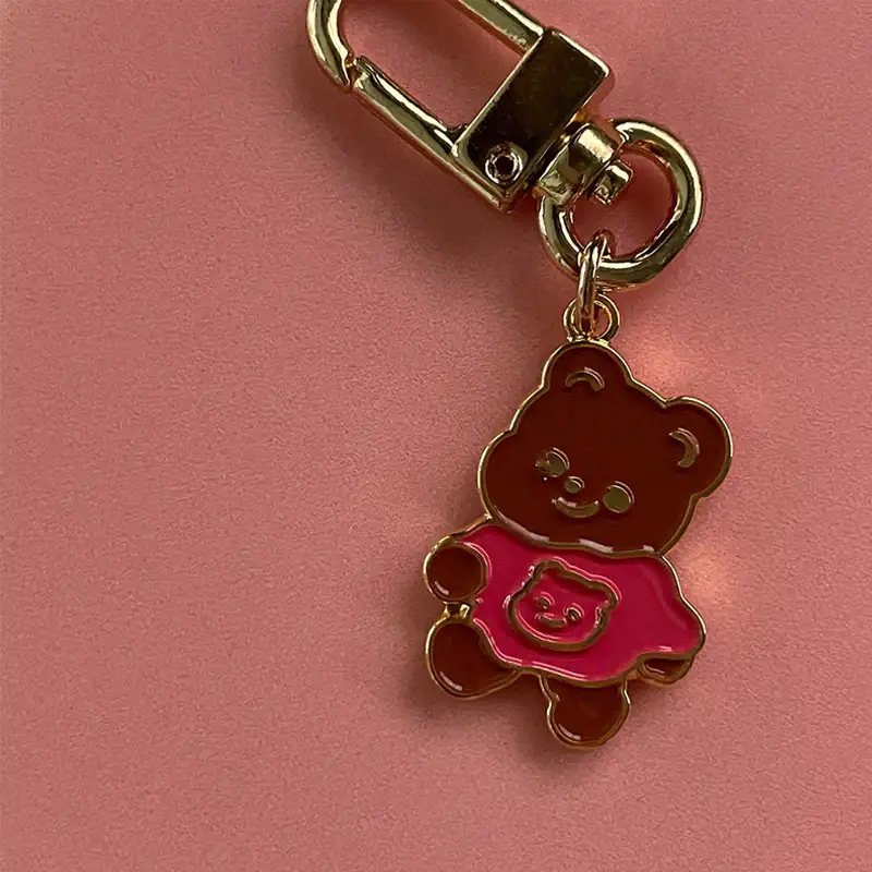 Pureureumdesign x 10x10 - Cupid Bear Pink Key Ring - Pureureumdesign - Accesories - Harumio