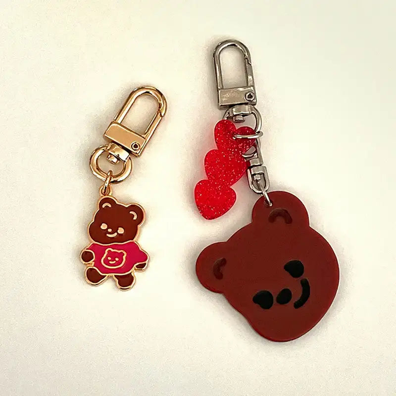 Pureureumdesign x 10x10 - Cupid Bear Pink Key Ring - Pureureumdesign - Accesories - Harumio