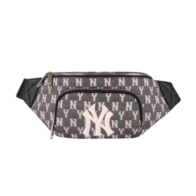MLB Korea - New York Yankees Jacquard Monogram Hip Sack Bag