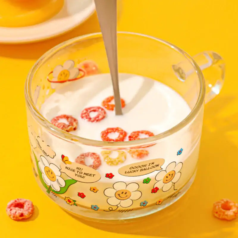 Wiggle Wiggle x Glasslock - Cereal Mug - Wiggle Wiggle - Kitchenware - Harumio