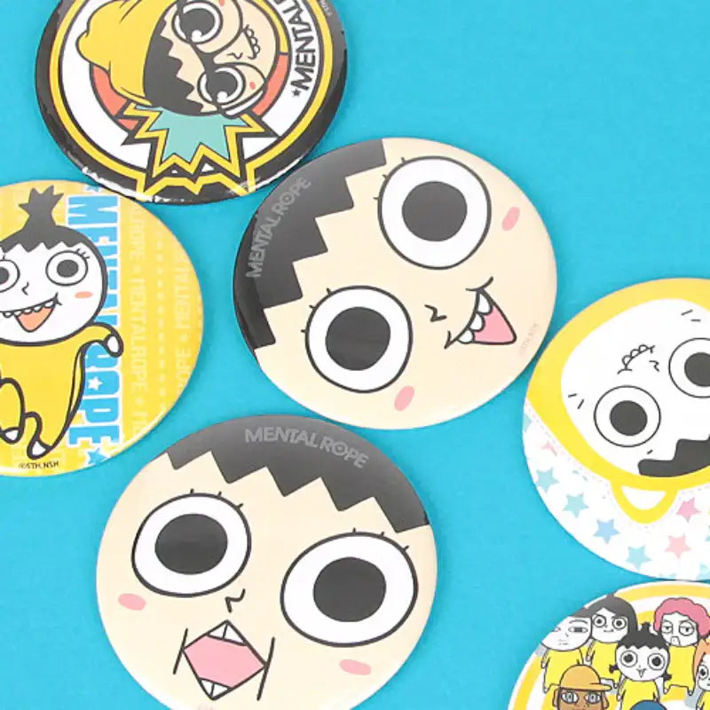Don't Let Go of the Mental Rope - Round Pin Mirror - Webtoon Shop - Mirrors - Harumio