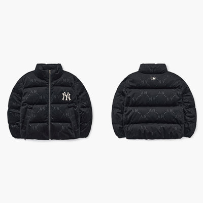 MLB Korea - Women's Diamond Monogram Velvet Crop Padded Jacket